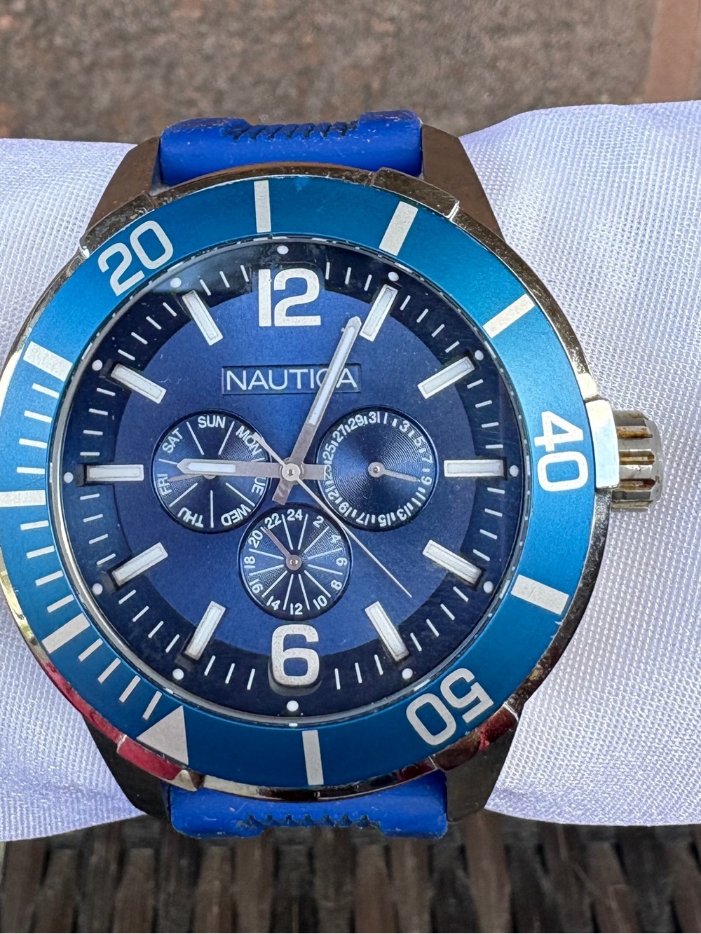 Nautica Blue Multi-Function Sport Watch